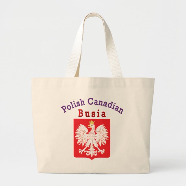 Polnischer Adlerschild Busia Jumbo Stoffbeutel (Vorne)