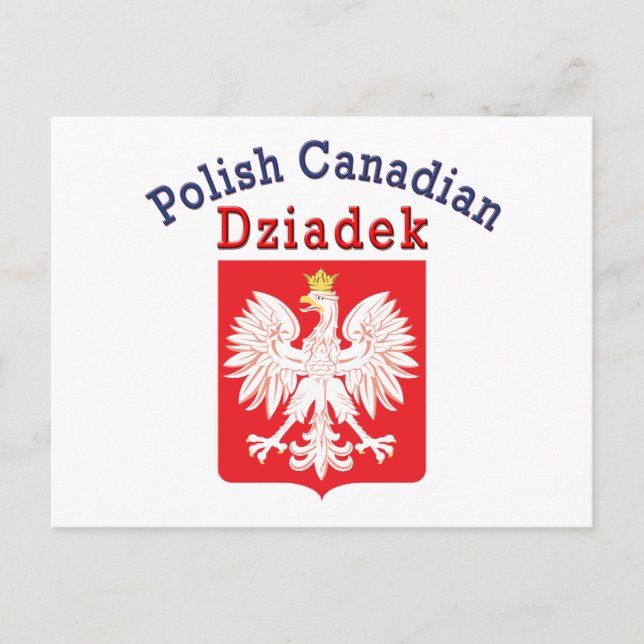 Polnischer Adlerschild Dziadek Postkarte (Vorderseite)
