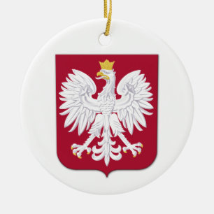 Polnischer Adlerschild Keramik Ornament