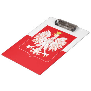 Polnischer Adlerschild Klemmbrett