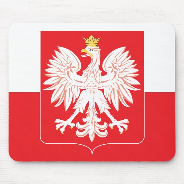 Polnischer Adlerschild Mousepad (Vorne)