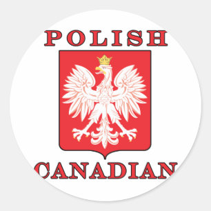 Polnischer Adlerschild Runder Aufkleber