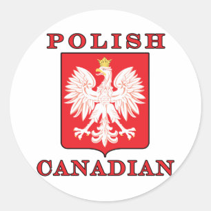 Polnischer Adlerschild Runder Aufkleber