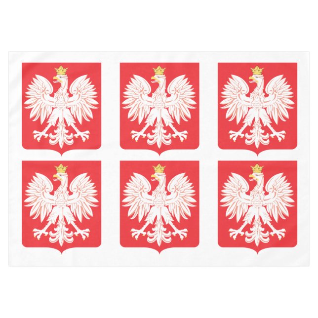 Polnischer Adlerschild Tischdecke (Vorderseite (Horizontal))