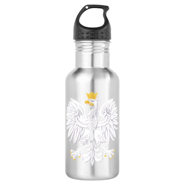 Polnischer Adlerwasserflasche Edelstahlflasche (Vorderseite)