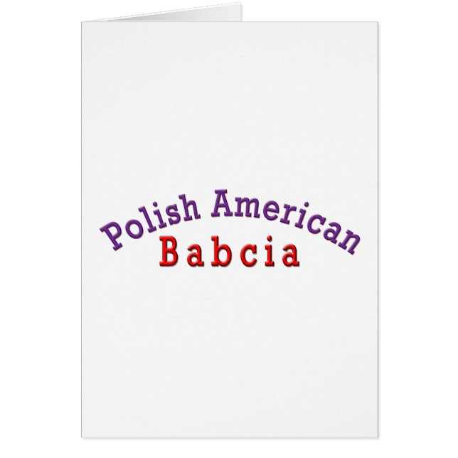 Polnischer Amerikaner Babcia (Vorne)