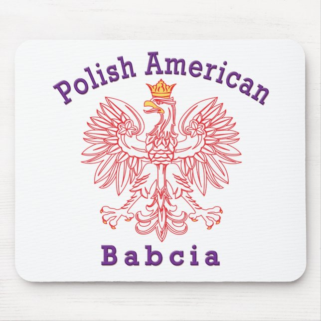 Polnischer Amerikaner Babcia Mousepad (Vorne)