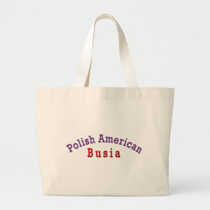 Polnischer Amerikaner Busia Jumbo Stoffbeutel