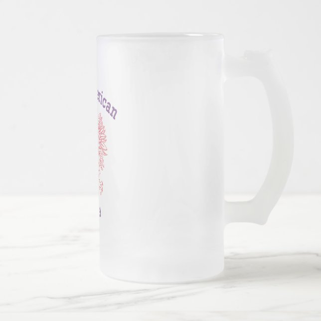 Polnischer Amerikaner Busia Mattglas Bierglas (Rechts)