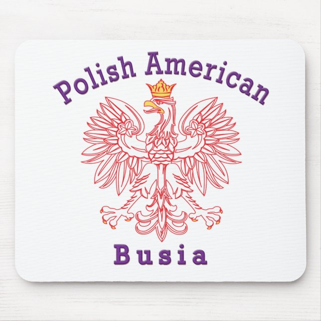 Polnischer Amerikaner Busia Mousepad (Vorne)