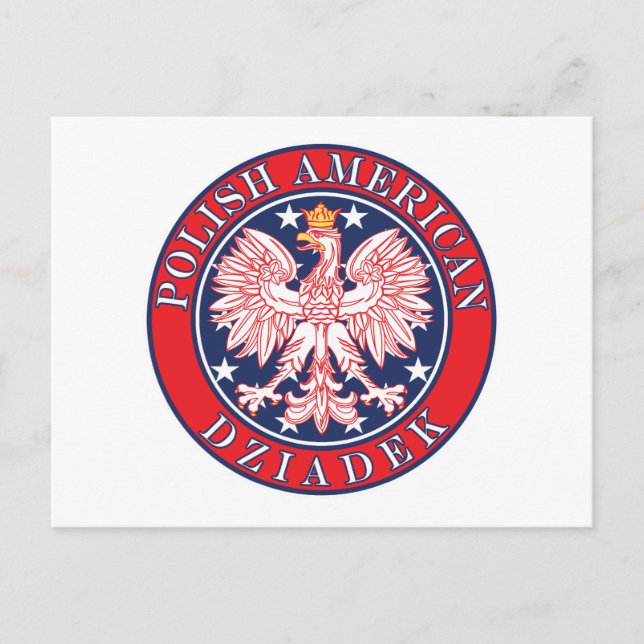 Polnischer Amerikaner Dziadek Postkarte (Vorderseite)