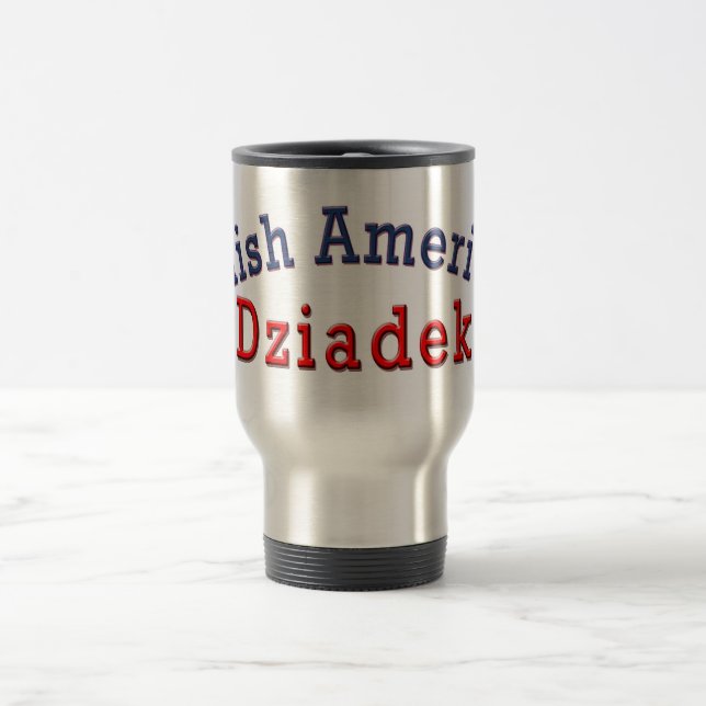 Polnischer Amerikaner Dziadek Reisebecher (Mittel)