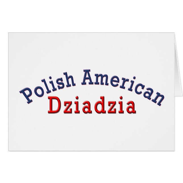 Polnischer Amerikaner Dziadzia (Vorderseite (Horizontal))