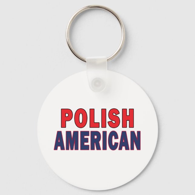 polnischer Amerikaner Schlüsselanhänger (Vorderseite)