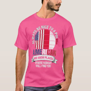 Polnischer Amerikaner Wir kennen Orte, an denen Po T-Shirt