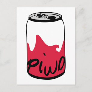 Polnischer Bier (Piwo) Postkarte