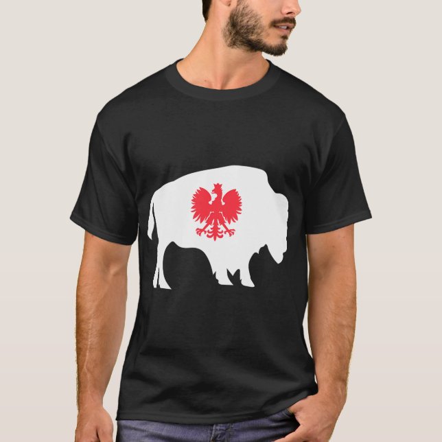 Polnischer Buffalo Ny Polnischer Amerikanischer Dy T-Shirt (Vorderseite)