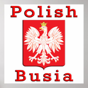 Polnischer Busia Eagle Poster