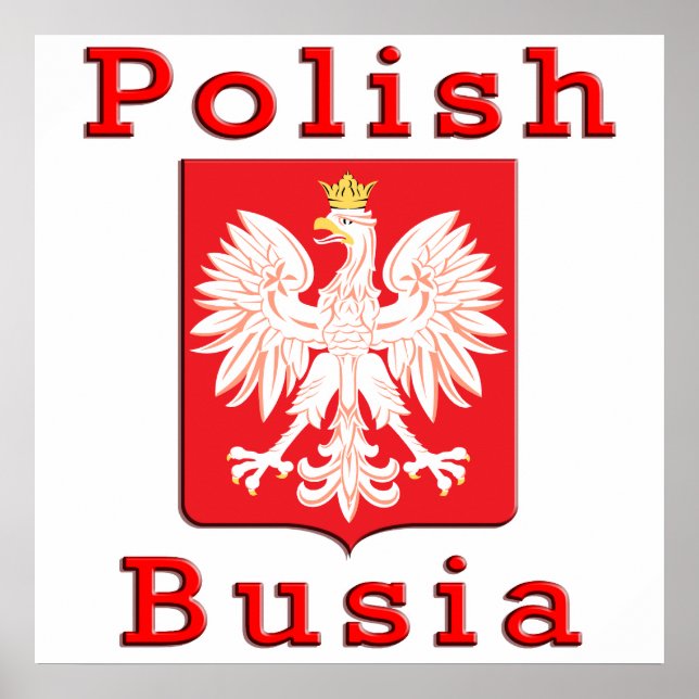 Polnischer Busia Eagle Poster (Vorne)