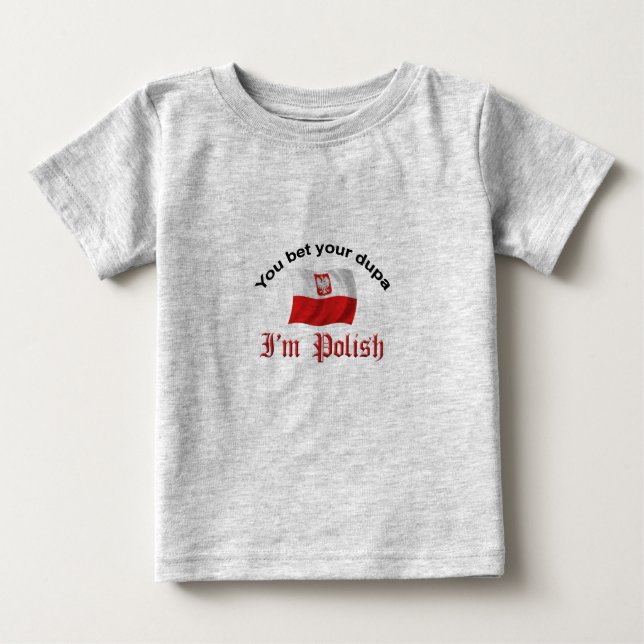 Polnischer Dupa Baby T-shirt (Vorderseite)