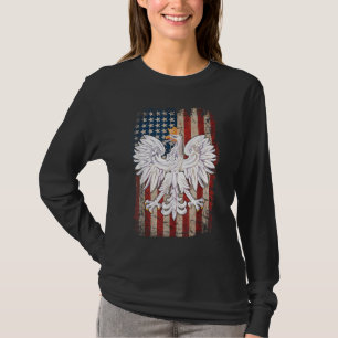 Polnischer Eagle-Amerikanischer Flaggenstaat Polen T-Shirt