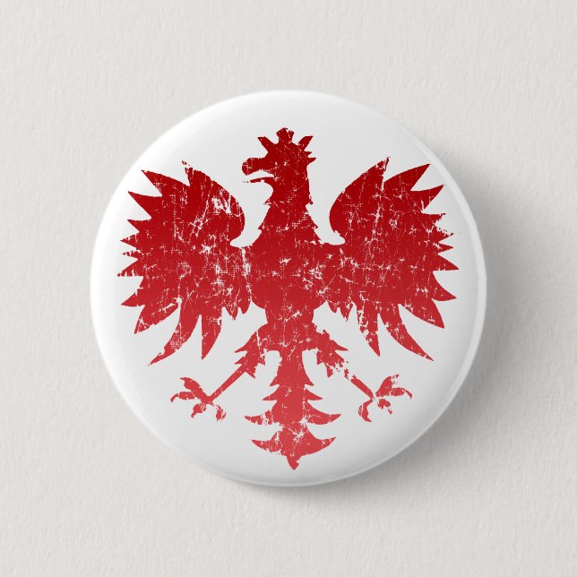 Polnischer Eagle-Knopf Button (Vorderseite)