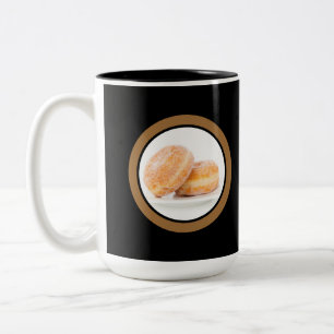 Polnischer Fett Donnerstag Happy Paczki Tag Zweifarbige Tasse