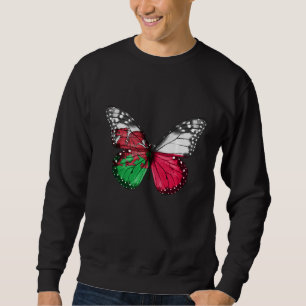 Polnischer Flaggenschmetterling Sweatshirt