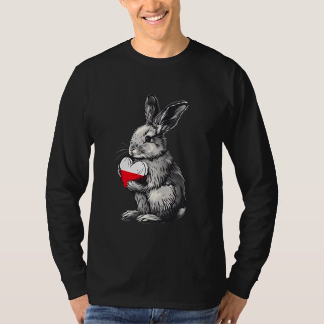 Polnischer Flaggenstaat Herner Polnischer Pride Po T-Shirt (Vorderseite)