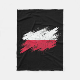 Polnischer Fußballfan zerfetzte Flagge Nationalsto Fleecedecke