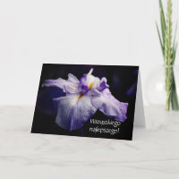 Polnischer Geburtstag Sto Lat Iris Blume