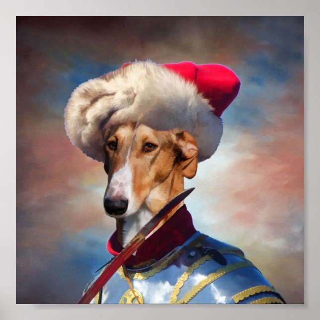 Polnischer Greyhound Chart Polski Hussar Canvas Pr Poster (Vorne)