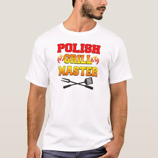 Polnischer Grillmeister T-Shirt (Vorderseite)