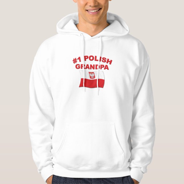 Polnischer Großvater #1 Hoodie (Vorderseite)