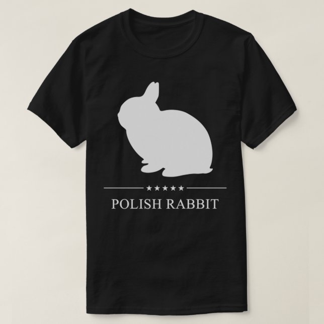 Polnischer Hase Weiße Silhouette Pullover  (Design vorne)