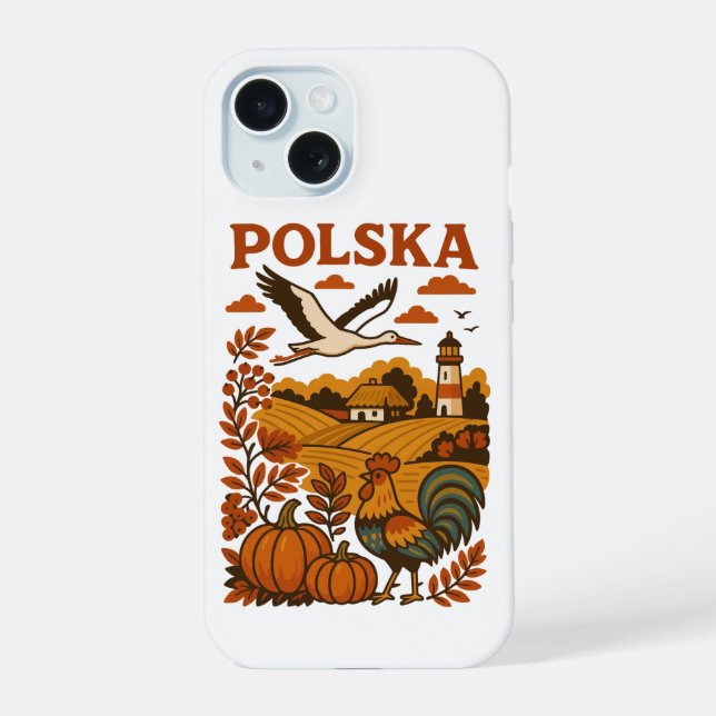 Polnischer Herbst Volksland iPhone 15 Hülle (Rückseite)