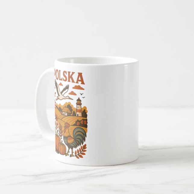 Polnischer Herbst Volksland Kaffeetasse (Vorderseite Links)