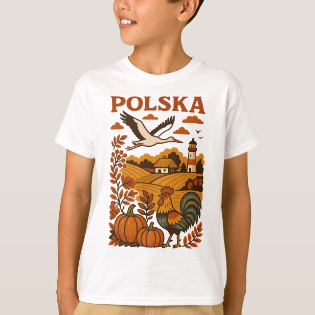 Polnischer Herbst Volksland T-Shirt (Vorderseite)
