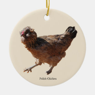 Polnischer Hühner-Schmuck Keramik Ornament