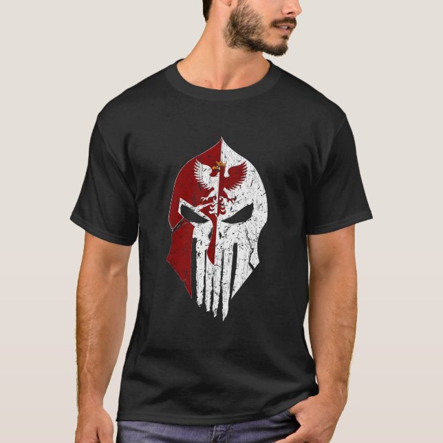 Polnischer Hussar Husaria Warrior Polnischer Winge T-Shirt (Vorderseite)