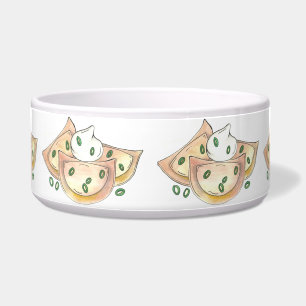 Polnischer Kartoffelpüree Pierogies Sour Cream Napf