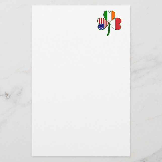 Polnischer Kleeblatt Briefpapier (Vorderseite)