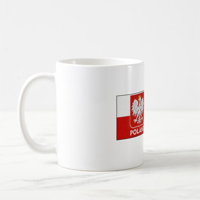 Polnischer Logocoffee-Tasse Kaffeetasse (Links)