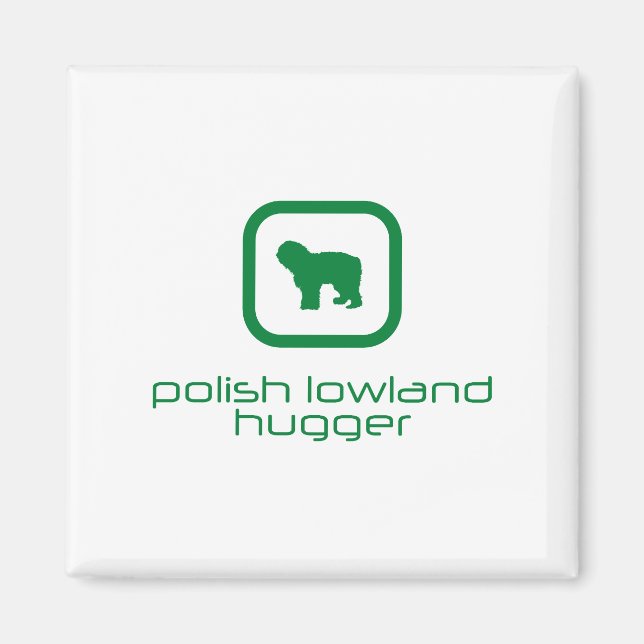Polnischer Lowland Sheepdog Magnet (Vorne)