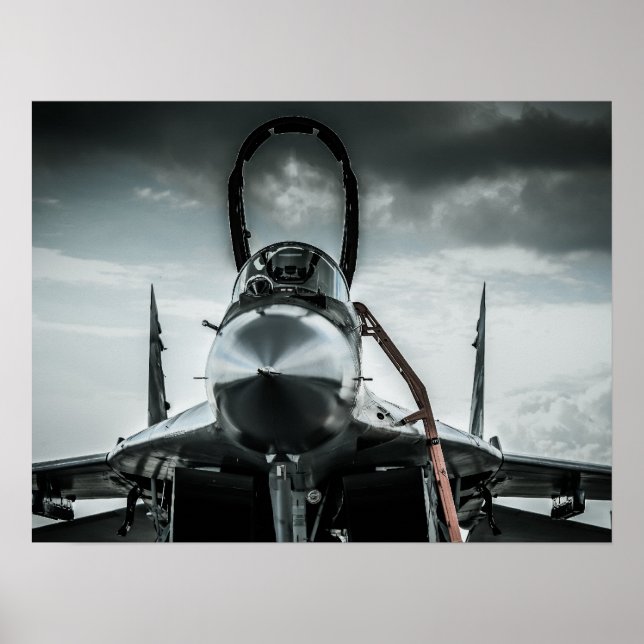 Polnischer Luftfisch Fortce MIG-29 Fulcrum Poster (Vorne)