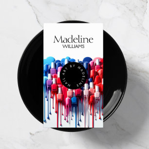 Polnischer Nagelkünstlersalon als Kreativität Visitenkarte