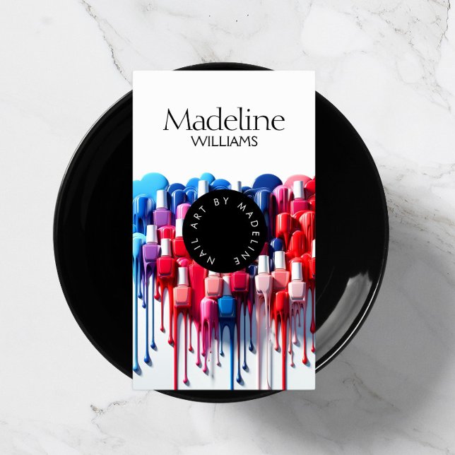 Polnischer Nagelkünstlersalon als Kreativität Visitenkarte (Von Creator hochgeladen)