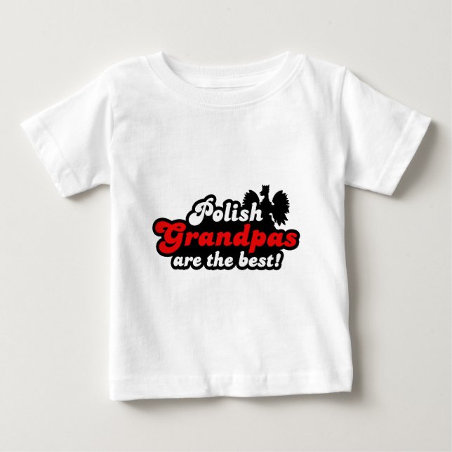 Polnischer Opa Baby T-shirt (Vorderseite)