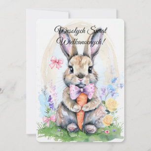 Polnischer Osterhase Kaninchen Wesolych Swiat Einladung