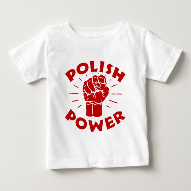 Polnischer Power Baby T-shirt (Vorderseite)